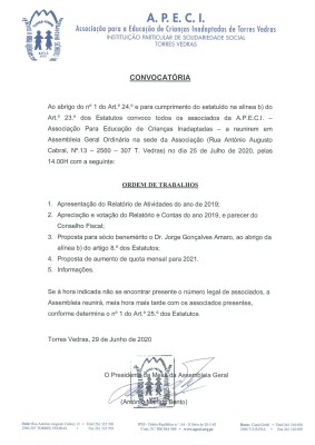 Convocatria - Assembleia Geral