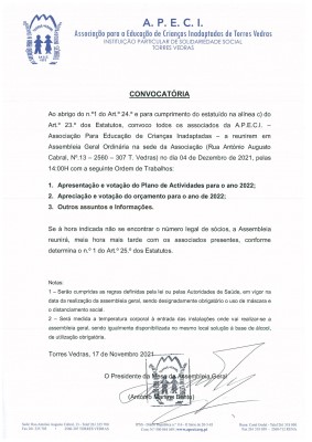 Convocatria - Assembleia Geral