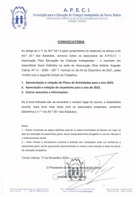 Convocatria - Assembleia Geral