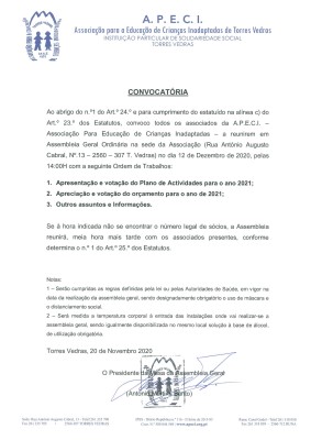 Convocatria - Assembleia Geral